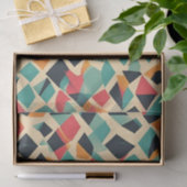 Abstract geometrisch onderbroken patroon tissuepapier (Geschenk)