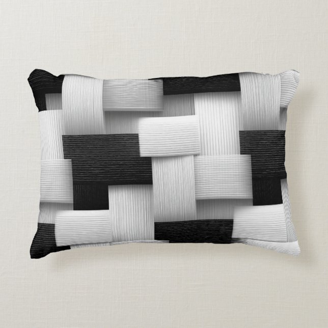 Abstract geometrisch ontwerp accent kussen (Voorkant)