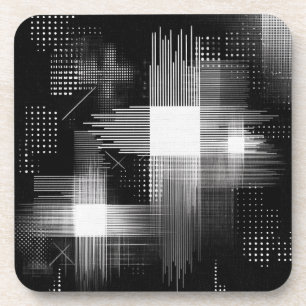 Abstract geometrisch ontwerp bier onderzetter