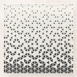 Abstract geometrisch ontwerp glazen onderzetter