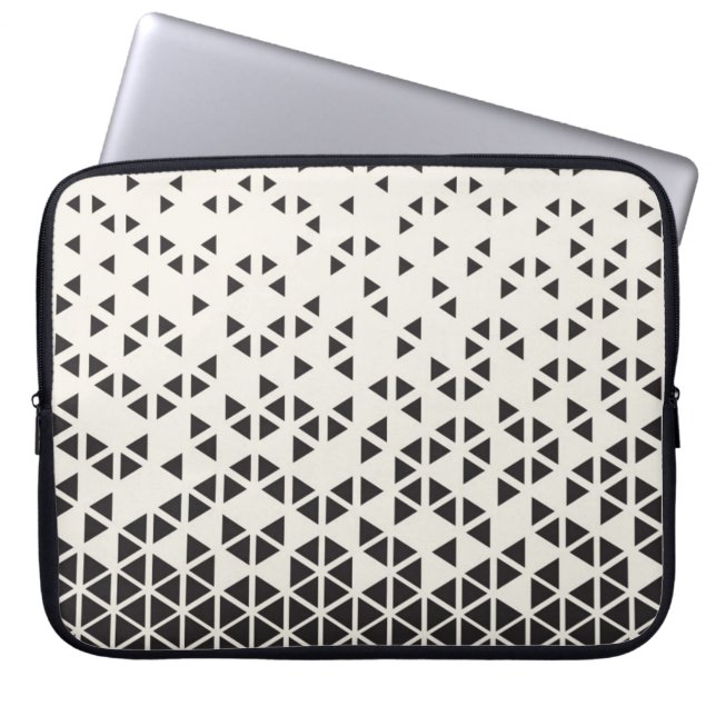 Abstract geometrisch ontwerp laptop sleeve (Voorkant)