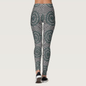 Abstract geometrisch ontwerp leggings (Achterkant)