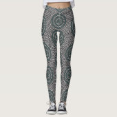 Abstract geometrisch ontwerp leggings (Voorkant)