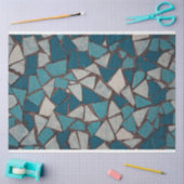 Abstract geometrisch ontwerp Modern Turquoise Tissuepapier (Craft)