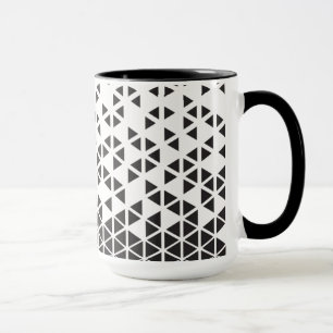 Abstract geometrisch ontwerp mok