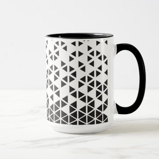 Abstract geometrisch ontwerp mok (Rechts)