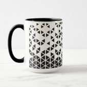 Abstract geometrisch ontwerp mok (Links)