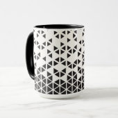 Abstract geometrisch ontwerp mok (Voorkant links)