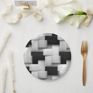 Abstract geometrisch ontwerp papieren bordje