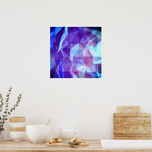 Abstract geometrisch ontwerp poster (Keuken)