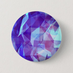Abstract geometrisch ontwerp ronde button 5,7 cm