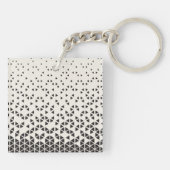 Abstract geometrisch ontwerp sleutelhanger (Achterkant)