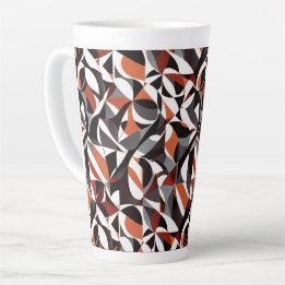 Abstract geometrisch patroon 32 - Latte Mok
