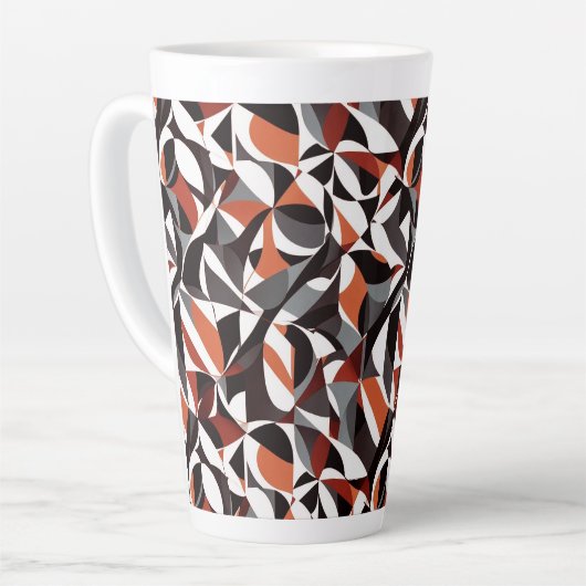 Abstract geometrisch patroon 32 - Latte Mok (Linkerhoek)