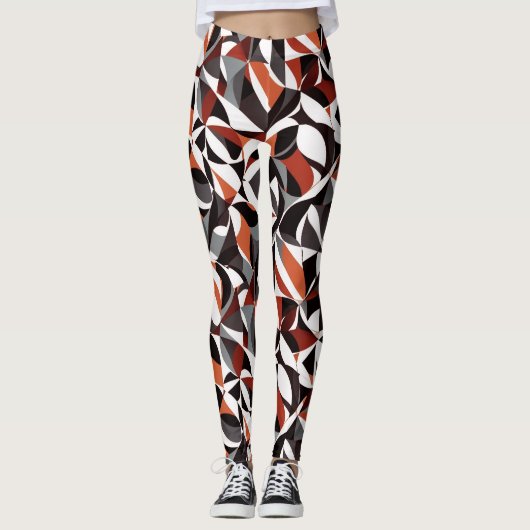 Abstract geometrisch patroon 32 - Leggings (Voorkant)