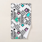 Abstract geometrisch patroon bad handdoek (Handdoek)