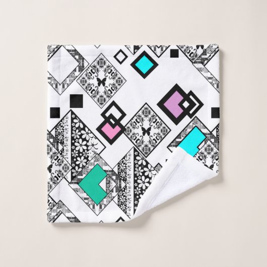 Abstract geometrisch patroon bad handdoek (Wasdoekje)