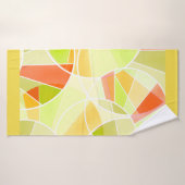 Abstract geometrisch patroon badhanddoek (Badhanddoek)