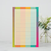 Abstract geometrisch patroon briefpapier (Staand voorkant)