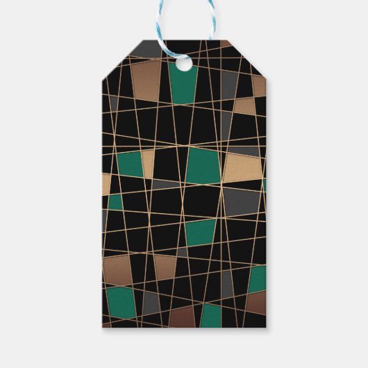 Abstract geometrisch patroon cadeaulabel (Voorkant)