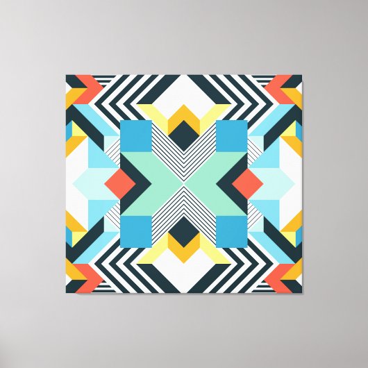 Abstract geometrisch patroon. canvas afdruk (Voorkant)