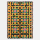 Abstract geometrisch patroon deken (Voorkant Verticaal)