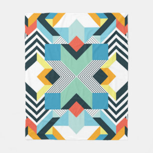 Abstract geometrisch patroon. fleece deken