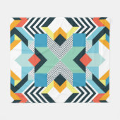 Abstract geometrisch patroon. fleece deken (Voorkant (Horizontaal))