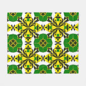 Abstract geometrisch patroon fleece deken (Voorkant (Horizontaal))