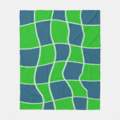 Abstract geometrisch patroon fleece deken (Voorkant)