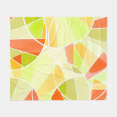 Abstract geometrisch patroon fleece deken (Voorkant (Horizontaal))