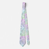 Abstract geometrisch patroon | Gesmolten en gefilt Stropdas (Voorkant)