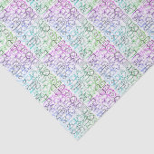 Abstract geometrisch patroon | Gesmolten en gefilt Tissuepapier (Detail)