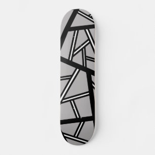 Abstract geometrisch patroon - grijs skateboard
