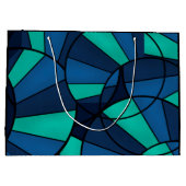 Abstract geometrisch patroon groot cadeauzakje (Achterkant)