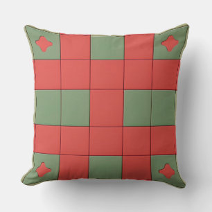 Abstract geometrisch patroon in felle kleuren kussen