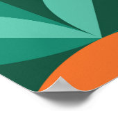 Abstract geometrisch patroon in Scandinavië Poster (Hoek)