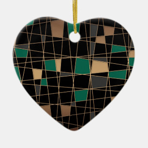 Abstract geometrisch patroon keramisch ornament