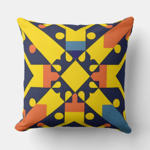Abstract geometrisch patroon kussen