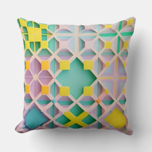 Abstract geometrisch patroon kussen