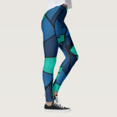 Abstract geometrisch patroon leggings (Rechts)
