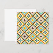 Abstract geometrisch patroon met diamantvormen bedankkaart (Voorkant / Achterkant)