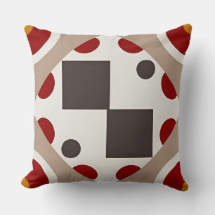 Abstract geometrisch patroon met symmetrische vorm kussen