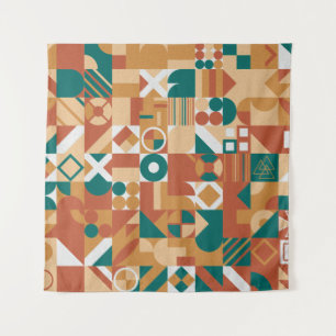 Abstract geometrisch patroon. Multicolor Figures. Wandkleed