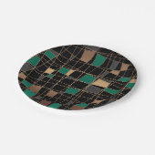 Abstract geometrisch patroon papieren bordje (Gekanteld)