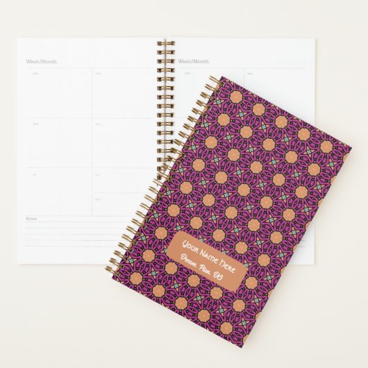 abstract geometrisch patroon planner (Display)