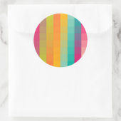 Abstract geometrisch patroon ronde sticker (Tas)