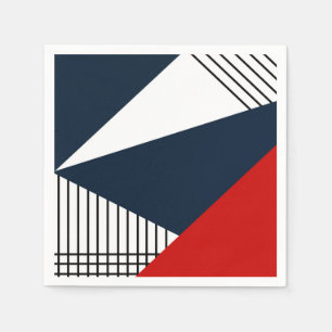 Abstract geometrisch patroon servet