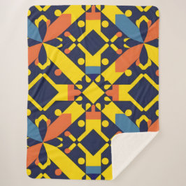 Abstract geometrisch patroon sherpa deken