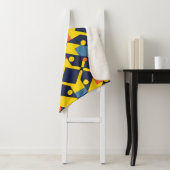 Abstract geometrisch patroon sherpa deken (In situ)